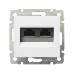 Legrand Valena Бел Розетка комп(RJ45) 2-ая 5 кат UTP (774231)