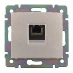 Legrand Valena Алюминий Розетка комп(RJ45) 1-ая 5 кат ISDN 300MHz 8конт (770141)