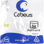 Cabeus PC-UTP-RJ45-Cat.5e-0.15m-WH-LSZH