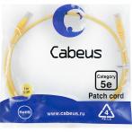 Cabeus PC-UTP-RJ45-Cat.5e-1m-YL-LSZH