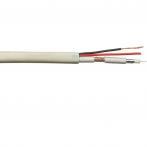 ELETEC Кабель комбинированный RG59 CU+2x0.75 мм2 75 Ом, белый, 500 м (04-127)