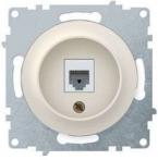 Механизм розетки комп. 1-м СП Florence 1xRJ45 кат.5e беж. 1E20701301 OneKeyElectro 2172793