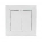 Выключатель 2-кл. СП Валенсия 10А IP20 бел. PROxima EKF EWV10-023-10