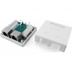 Hyperline SB1-2-8P8C-C5e-SH-WH