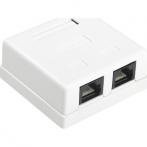Hyperline SB1-2-8P8C-C6-WH