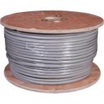 Кабель витая пара F/UTP, CAT 5е, PVC, 25PR, 24AWG, INDOOR, SOLID, серый, 305м, РФ REXANT (01-1201-R)