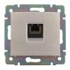  - Legrand Valena Алюминий Розетка комп(RJ45) 1-ая 5 кат ISDN 300MHz 8конт (770141)
