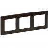  - Legrand Valena LIFE Темное дерево Рамка 3-ая (754173)