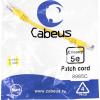  - Cabeus PC-UTP-RJ45-Cat.5e-0.15m-YL-LSZH