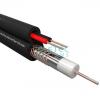  - ELETEC Кабель комбинированный RG59 ССА+2x0.75 мм2 75 Ом, плоский, черный, 200 м (04-265)