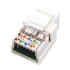  - Модуль Keystone Jack RJ-45(8P8C), UTP, CAT 5e, тип 180 градусов, белый REXANT  (03-1011)