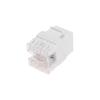  - Модуль Keystone Jack RJ-45(8P8C), UTP неэкранированный, CAT 5e, тип 180 градусов, белый REXANT PRO (02-0060)